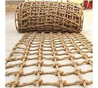 ELzEy Retro Hemp Mesh Rope Netting For Swing Hammock Balcony,Large Size For Playground Banister Jute Net Plant Support(4m*5m)
