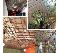 ELzEy Rope Net Decor Anti-Fall Railing Hemp Cargo Trailer Nets Climbing For Kids Outdoor(4m*5m)