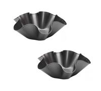 Elzhan 1 Pc Black Non Stick Baking Bowls Tortilla Bowl Maker Carbon Steel Baking Molds Salad Bowl Pans for Kitchen