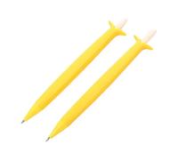 Elzhan 2 Pcs Yellow Banana Fruit Writing Supplies Drawing Gifts Mechanical Pencil Press Pens Automatic Pencils,This product is not suitable for children under 12