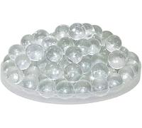 Elzhan 20 Pcs 10mm Clear Glass Marbles Solid Marble Beads Marbles Games Bouncing Ball Pinball Machine for Vase Fish Tank Filler Home Decor, Dice and Marble Games, Sports and Outdoor Play, Decorations