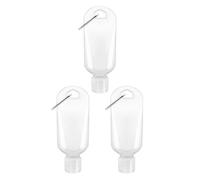 Elzhan 3Pcs Portable Hot Sauce Keychain Bottles - Mini Ketchup Containers for On-The-Go - Refillable Travel Size Hot Sauce Keychain, 2oz/50ml Bottles,Sauces, Gravies and Marinades,Pantry Staples