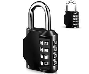 elzle Locker Padlock with 4 Digit Code,Keyless Gym Combination Padlock Number Coded Locks for School Gym Cabinets Doors Gates Cabinet