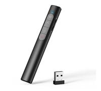 elzle Presentation Clickers, Wireless Presenter Remote, 2.4GHz PowerPoint Clicker with USB Receiver, PPT Presentation with Hyperlink & Volume Control for Mac, PC, Laptop