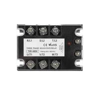 ELZNSQQK Three Phase DC Control AC Solid State Relay Module 10A 25A 40A 60A 80A 100A 120A 150/200A SSR 5-32VDC to 24-480VAC Heat Sink(10-120A Heat Sink)