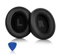 ELZO Earpads Cushions Replacement for Anker Soundcore Life Q30 Q35, Softer Protein Leather, Professional Noise Isolation, Memory Foam, Bose QC Ultra Wireless Black