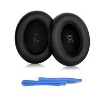 ELZO Earpads Cushions Replacement for Bose QuietComfort (QC) Ultra Wireless Headset, Softer Protein Leather, Professional Noise Isolation, Memory Foam, Bose QC Ultra Wireless Black
