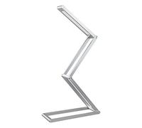 ELZO LED Desk Lamp, Foldable Portable Wireless USB Rechargeable Table Lamp, 3 Modes Dimmable for Bedroom, Office, College, Camping (Sliver)