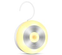 ELZO Night Light, Rechargeable Wireless LED Motion Sensor Light with Integral Hook and Magnet Set, Baby Night Light, Night Lamp for Entrance, Basement, Garage, Closet, Toilet, Bathroom, Bedroom, etc.