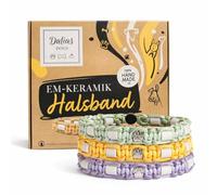 EM Ceramic Collar for Dogs & Cats Made to Measure EM Band Original US Paracord (51-60 cm, Lavender Pastel)