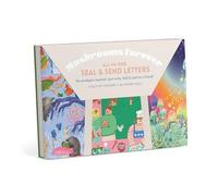 Knock Knock Stationery Set – Em & Friends Mushrooms Forever Self-Mailer – All-in-One Send & Seal