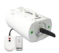 EM Snow Machine Storm III with Built-in Colour LED Lights, Wireless and Wired Remote Control, Artificial Snowflake Christmas Party Blizzard Maker