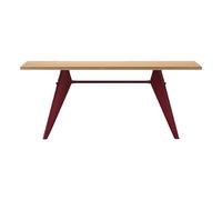 EM Table - Japanese red base - Jean Prouvé, 1950 Oak one size