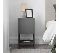 Ema' Modern Bedside Table 30cm Width Decortie Dark Grey 1 Pack