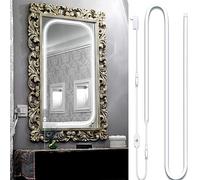 Emafort Hollywood Style Vanity Make Up Light, 10ft 6000K White LED neon Light, Dimmable Touch Control Lights Strip, for Makeup Vanity Table & Bathroom Mirror, Mirror Not Included