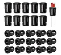 EMAGEREN 100pcs LED Holder 5mm Diode Holder Lamp Plastic Lamp Socket Light-Emitting Diode Holder LED Lamp Holder Bezel Mount Useful LED Clip Panel Display for Easily Attaching LEDs to Boards
