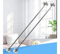 EMAGEREN 2 Pcs Cabin Hook Stainless Steel Eye Latch Gate Latch Eye Shed Gate Door Latches Barn Door Latch Stays Swivel Gate Doors Latches Hook with Mounting Screws for Shed Gate Garage Doors, 16 inch