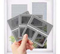 EMAGEREN 6Pcs Window Screen Patch Glass Fiber Self-Adhesive Window Mosquito Net Patches Door Window Screen Repair Window Screen Repair Stickers Window Screen Mesh Repair Kit for Window and Door Screen