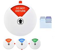 EMAGEREN Privacy Sign 5 Inch in a Meeting Sign Acrylic Do Not Disturb/Out of Office/Please Knock Sign White Privacy Door Sign Conference Sign with Sticky Notes for Offices Home School