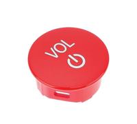 eMagTech 1 Pack Car Radio Volume Knob Cover Red Compatible with BMW G Series 2 3 4 8