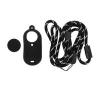 eMagTech 1 Piece Silicone Protective Case Set Housing Softshell Cover Skin Lens Cap Neck Strap Lanyard Accessories Compatible with Insta360 GO 3 Action Camera