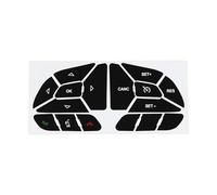 eMagTech 1 Set Car Button Repair Stickers Compatible with Dodge Charger 2016-2022 Steering Wheel Buttons