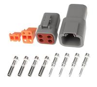 eMagTech 1 Set DTP Series 4-Pin Waterproof Connector DTP04-4P DTP06-4S for Electrical