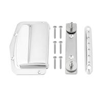 eMagTech 1 Set Silver Guitar Bridge Set Adjustable Fixed Bridge Tailpiece Bridge Set Compatible with Teisco 6-String Electric Guitar (Vintage) with Mounting Screws