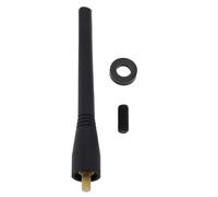 eMagTech 10.5CM Car Short Rod Antenna Rubber Aerial Mast Adapter Compatible with Smart Fortwo 451 450 with M5 M6 Screws and Washers Black