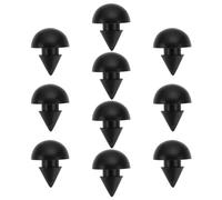 eMagTech 10 Pcs Black High Temperature Resistant Gas Stove Top Range Grate Foot Rubber Bump Stop Applicable for Diameter 4.5mm Motorhome Cooker