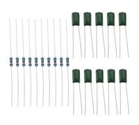 eMagTech 10 Sets Treble Bleed Volume Mod Kit with 0.001uF Capacitors and 150K Resistors for Single Coil or Humbucker Guitar Pickups
