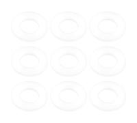 eMagTech 100pcs Drum Set Washers M6 Replacement Part OD 12mm 1.5mm Thickness Nylon Washers Drum Tension Screw Washer Suitable for Drum Kits and Snares, White