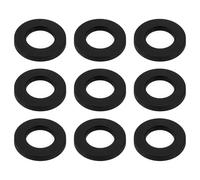 eMagTech 100pcs Drum Set Washers M6 Replacement Part OD 12mm 1.5mm Thickness Nylon Washers Drum Tension Screw Washer Suitable for Drum Kits and Snares, Black