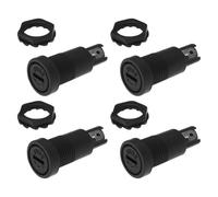 eMagTech 10pcs 5x20mm Panel Fuse Holder Installation Screw Fuse Holder Tube 10A 250V Installation Hole 12mm for Panel Installation Electrical Equipment Motorcycle