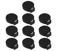 eMagTech 10Pcs Coin Cell PCB Battery Holder for CR2450 Battery 29.6x20.3x9.6mm Balck