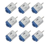 eMagTech 10PCS DC 3V 16500 RPM Mini Electric Motor High Speed DC Motor for DIY Fan Toys Robot Scientific Electric Car Ships Science Experiments