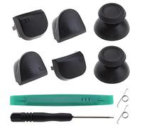 eMagTech 10pcs Dual Sense Controller Replacement Kit Compatible with PS5 V1 Button Thumbsticks Springs Screwdriver Pry Removal Tool