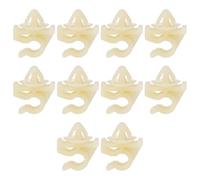 eMagTech 10pcs Hood Bonnet Prop Rod Retaining Clips 6mm Beige Nylon Bonnet Stay Clip Set 6mm Inner Diameter Compatible with Volkswagen