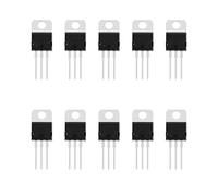 eMagTech 10pcs LM317 LM317T 3-Terminal Adjustable Voltage Regulators 1.2-37V 1.5A TO-220 Package for Electronic DIY Project Applications