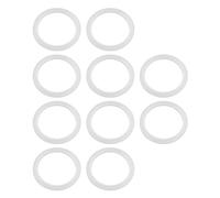 eMagTech 10PCS O-Rings Bath Plug Seal Ring Transparent Silicone Sealing Gasket Pop Up Basin Waste Seal for Push-Up Pop Up Sink Drain Plug Basin Plug 34mm ID 43mm OD