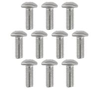 eMagTech 10Pcs Phillips Pan Head Machine Screws 3/16" UNF Thread 1/2" Length 304 Stainless Steel Pan Head Slotted Screws for Woodworking, Office Equipment, Electronics