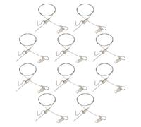 eMagTech 10Pcs Picture Hanging Wire Invisible Gallery Hanging Line with Adjustable Hook for Art Exhibition Gallery Museum Art Gallery 1M Withstand 5 Kilograms