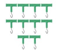eMagTech 10Pcs Rig Puller Knot Tools Bait Knot Puller with T-Handle for Outdoor Fishing Barbel Catfish Carp Freshwater Fishing 52x42mm Green