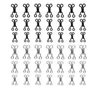 eMagTech 120pcs Sewing Hooks and Eyes Closure Sewing DIY Craft Accessories for Bra Clothing Jacket Skirt Trousers Silver and Black 3 Sizes