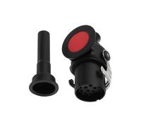 eMagTech 1PC 15-Pin Truck Plug with Screw Contacts Working Voltage 24V 114.5x69mm for Electrical Connection Between Truck and Trailer for Vans Lorry Trailers