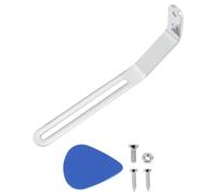 eMagTech 1Pc Guitar Guard Bracket Electric Guitar Guard Plate Metal Bracket with Screws Nut Bolt Compatible with Musiclily Pro Compatible with JAZZ Chrome