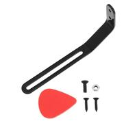 eMagTech 1Pc Guitar Guard Bracket Electric Guitar Guard Plate Metal Bracket with Screws Nut Bolt Compatible with Musiclily Pro Compatible with JAZZ Black