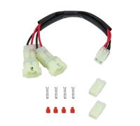eMagTech 1Set Motorcycle Twin Power Splitter with 2-Way Female Connectors Wire Seals Terminals Compatible with Honda CB500X CBR650R CB1000R