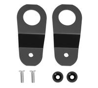 eMagTech 2 Pcs Aluminum Radiator Stay Mount Bracket with Washer Bolt Car Interior Replacement Accessories Compatible with Honda Civic EK AP DC Black