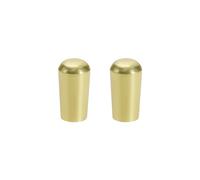 eMagTech 2 Pcs Metal Guitar Toggle Switch Tip Cap Knob 3 Way 3.5mm USA Threaded SAE 8-32 for Electric Guitar Parts Accessories Switch Compatible with Switchcraft, Gold